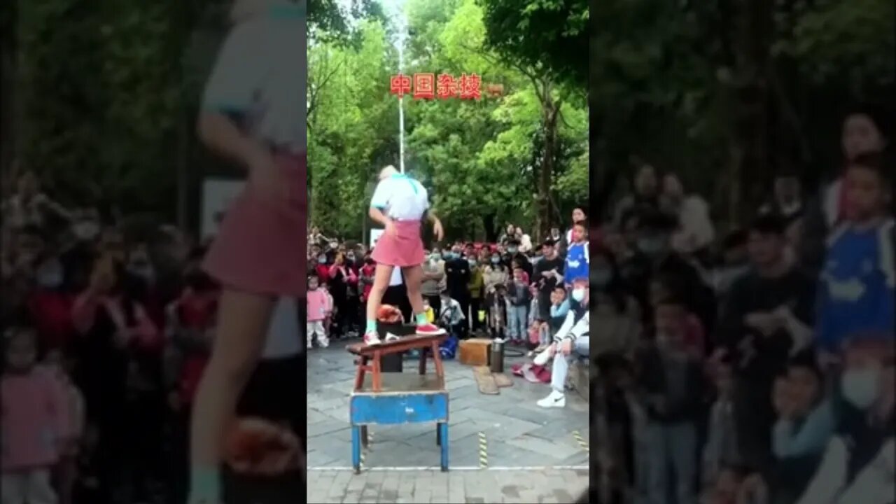 Crazy Chinese Girl Seemingly Has No Spine Part 1