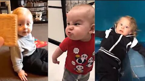 Try not to laugh impossible challenge hardest version ever - Funny baby vines