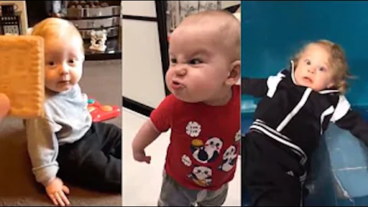 Try not to laugh impossible challenge hardest version ever - Funny baby vines