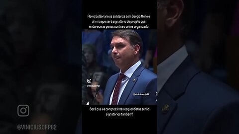 Flavio Bolsonaro se solidariza com Sergio Moro parte 1