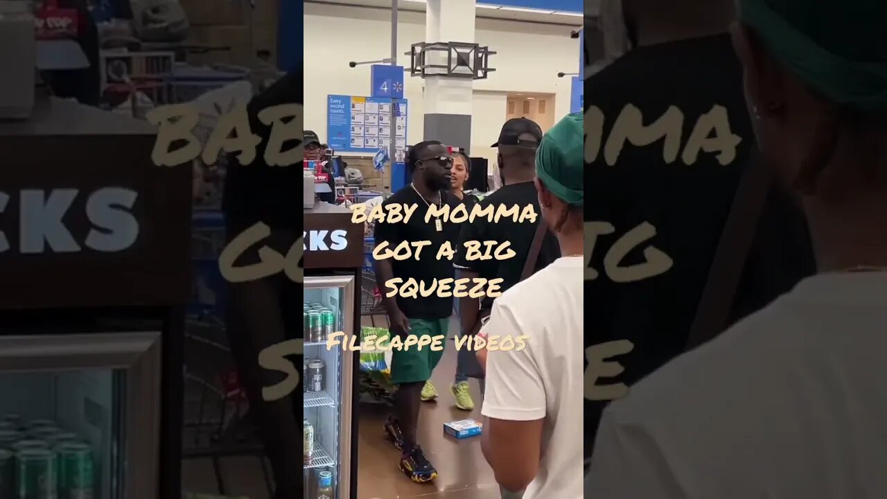 Baby Momma goes off on her baby daddy right in the middle of walmart. And she got a huge azz fr