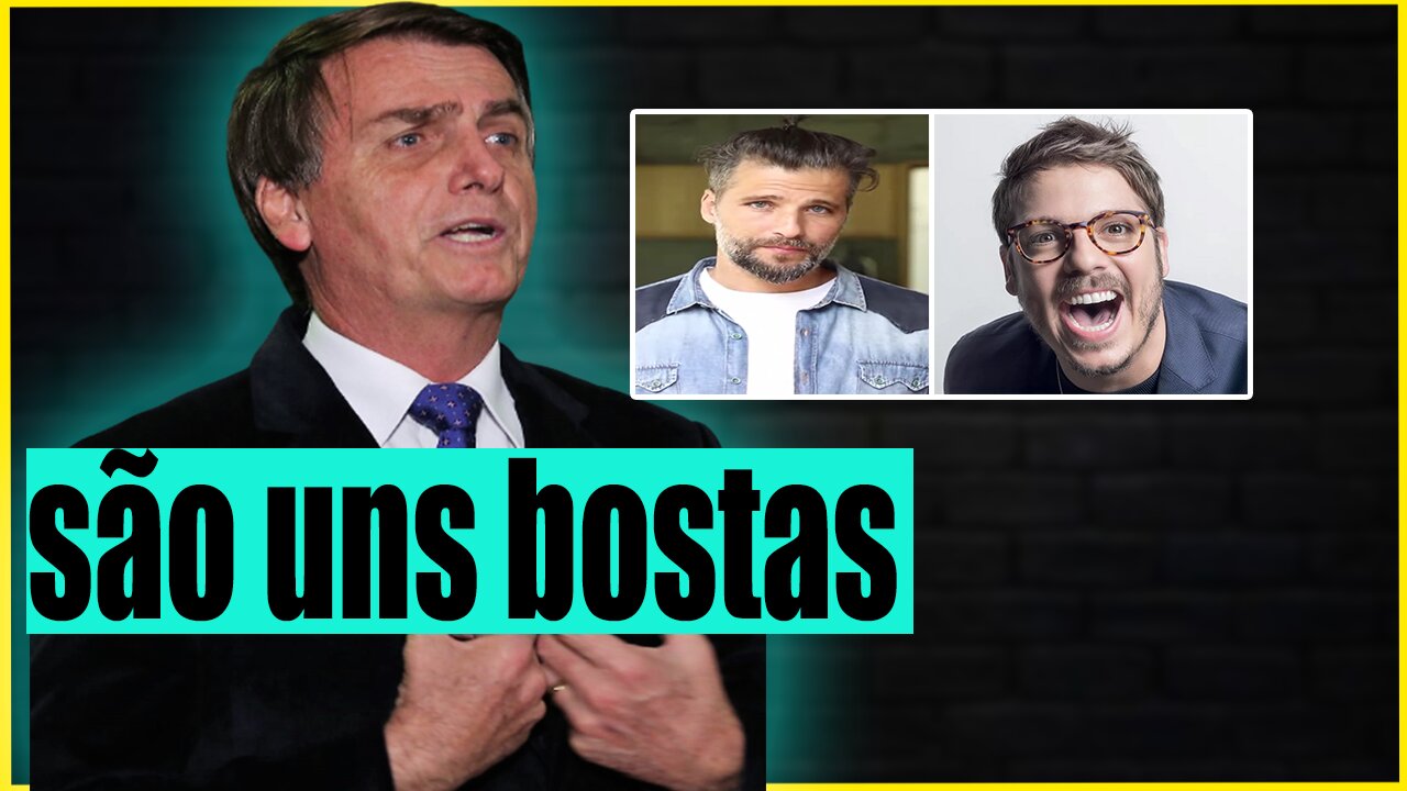 BOLSONARO SE COLOCA AO DISPOR PARA DIALOGAR COM FABIO PORCHAT E BRUNO GAGLIASSO