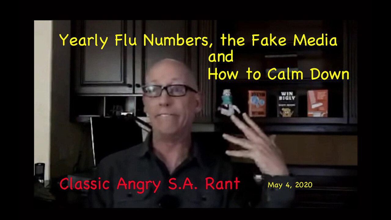 Scott Adams Finds Out About the Yearly Flu Estimates