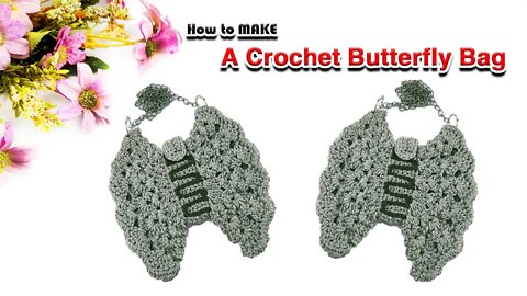 How To Make A Butterfly Crochet Bag l Crafting Wheel