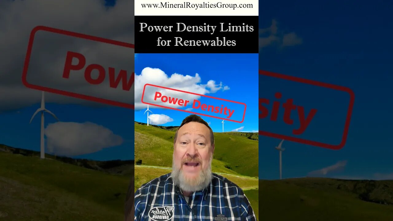 Power Density Limits for Renewables - Mineral Royalties #climatechange #cleanenergy #energy #wind