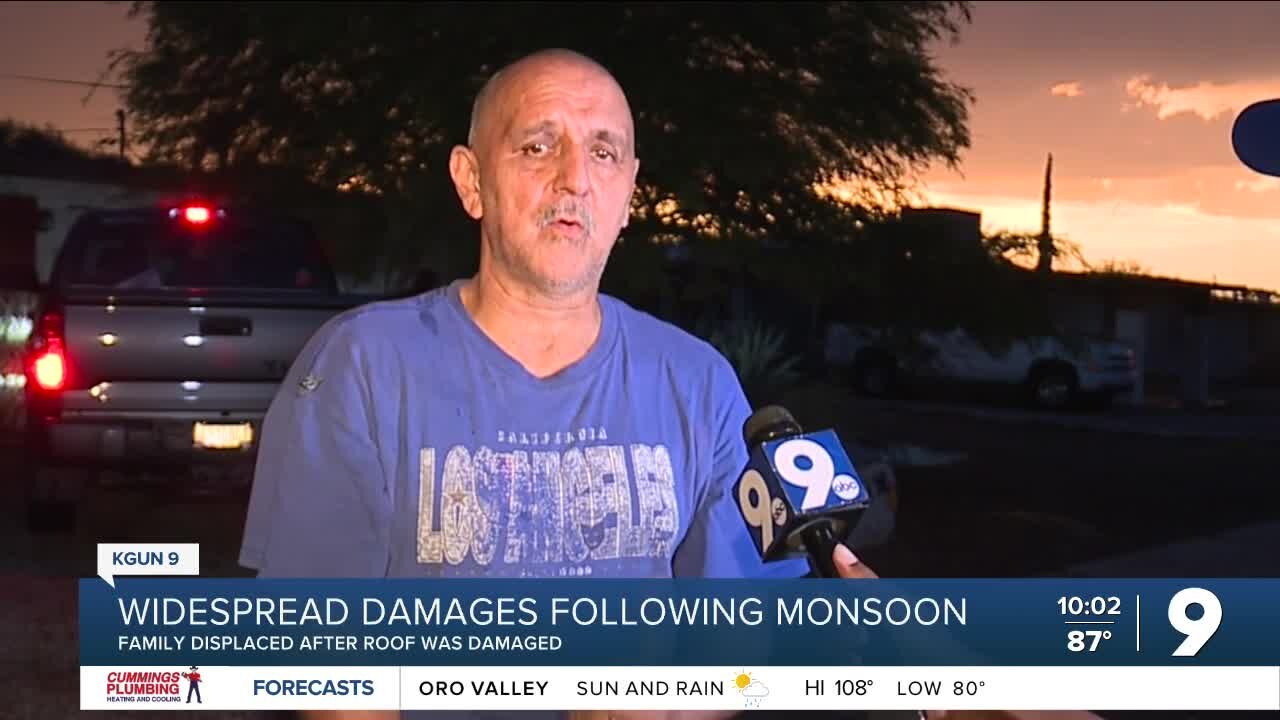 Family displaced following monsoon