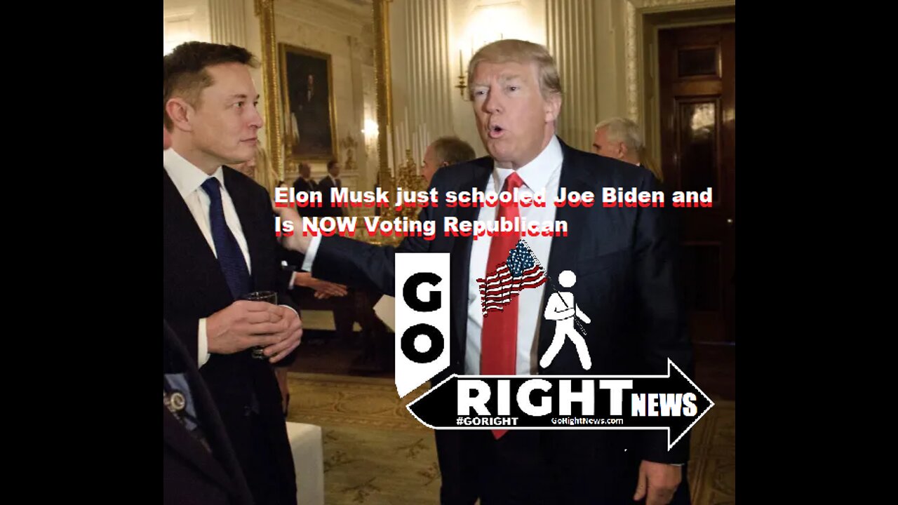 Elon Musk just schooled Joe Biden and Is NOW Voting Republican