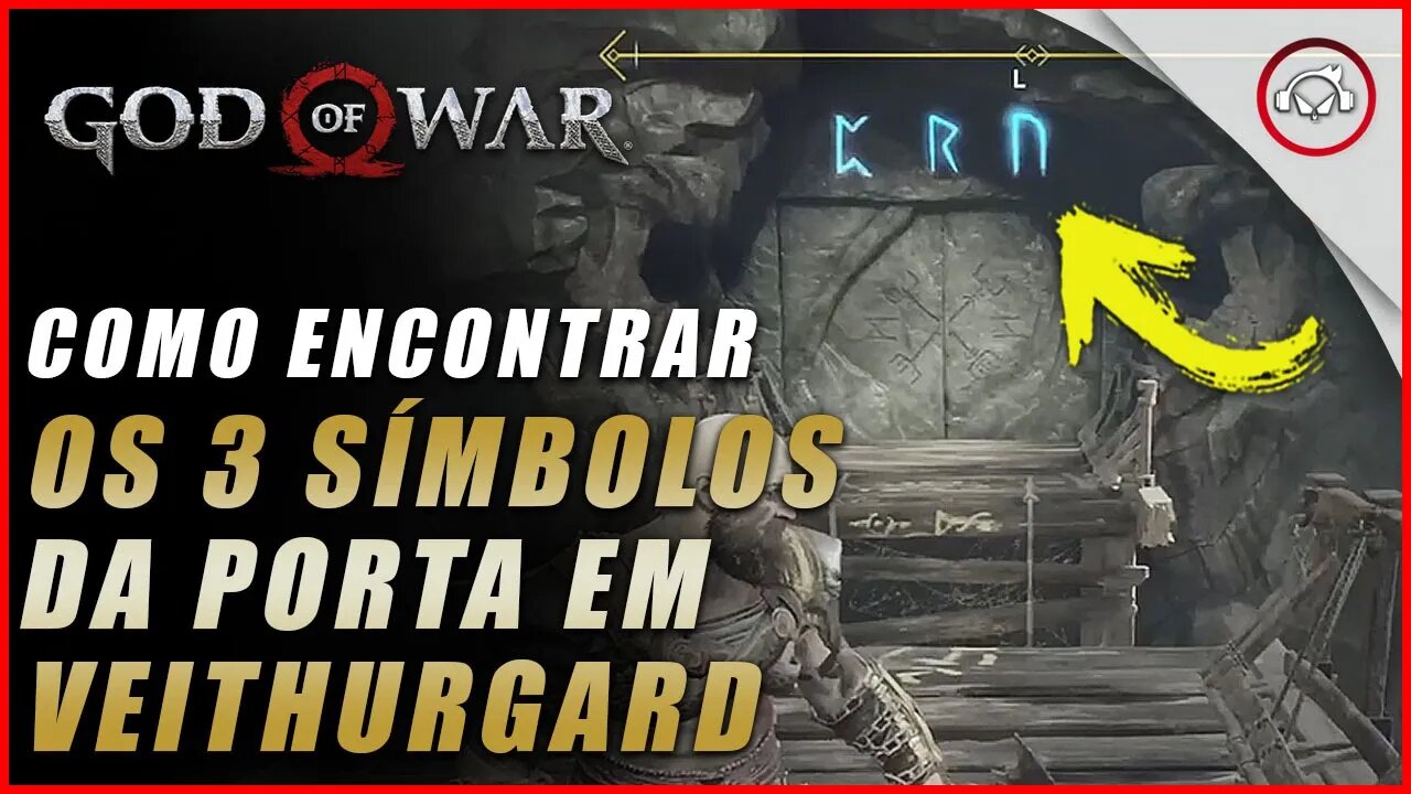 God of war, Como desbloquear a porta de 3 símbolos em Veithurgard | Super dica