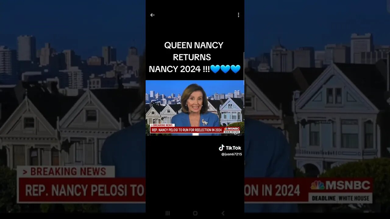 Why Is Ancient #Queen #NancyPelosi Running In 2024? #SanFrancisco #CA #USA