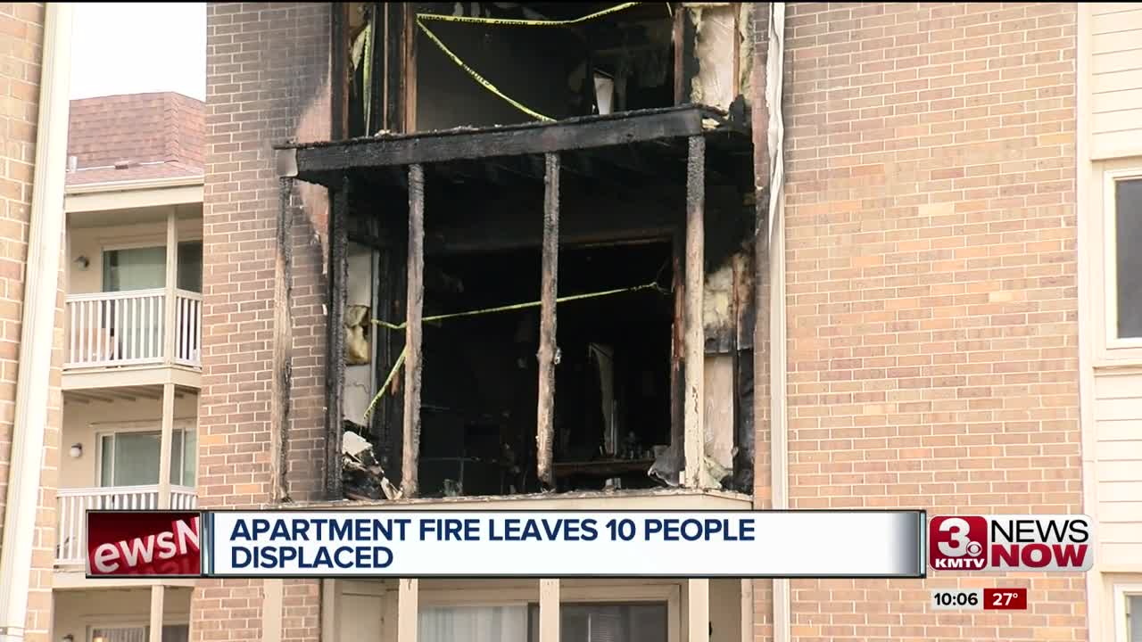 10 Displaced After Fire