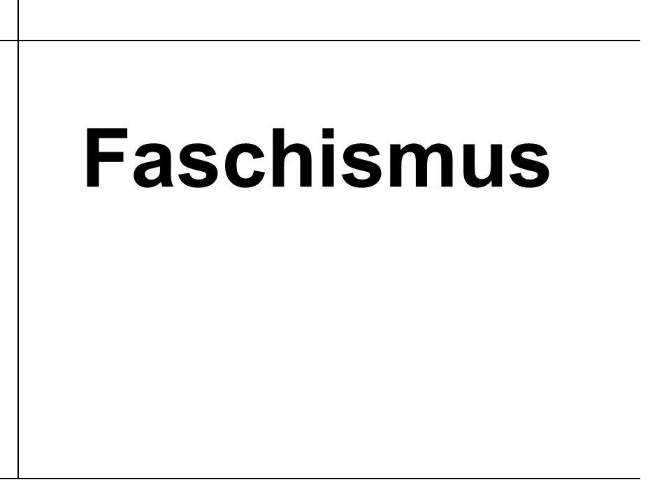 Faschismus