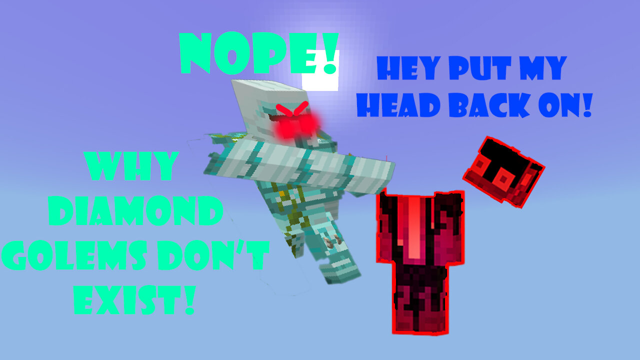 Why diamond golems don't exist minecraft!