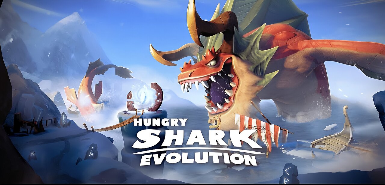 hungry shark evolution I ate all fishes in the game