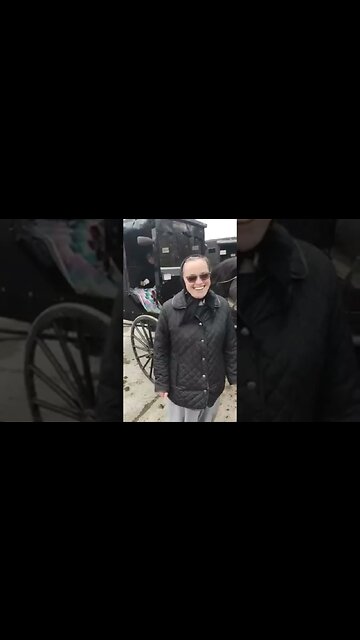 Amish Lady Shopping #amishlady #amishbuggy #shortvideo