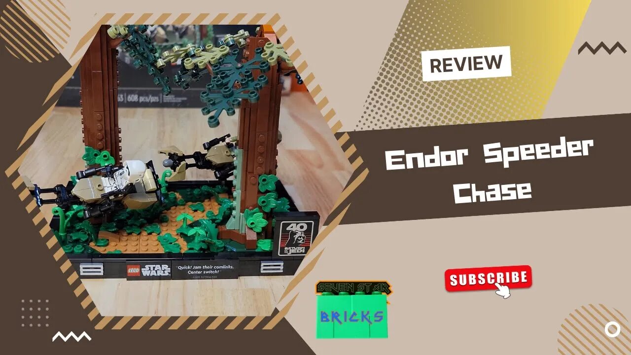 Lego Star Wars Endor Speeder Chase REVIEW! Set 75353 - 608 pcs