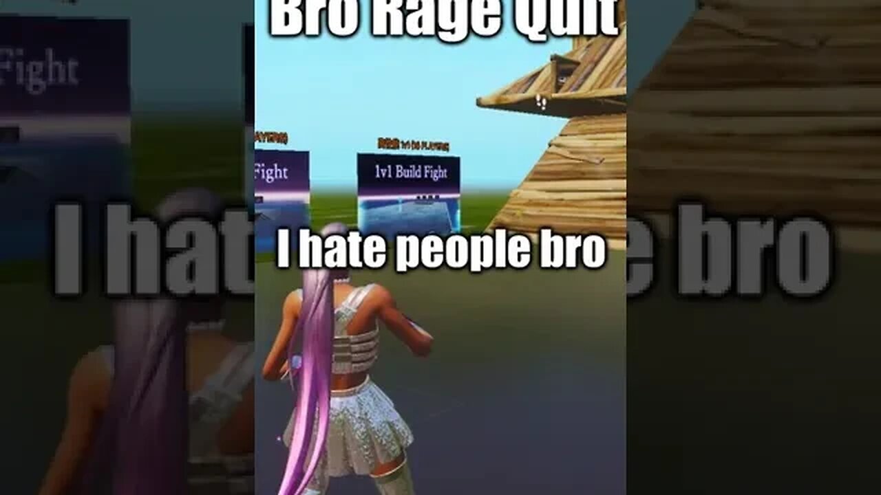 I made this bum rage quit #shorts #fortniteshorts #gaming