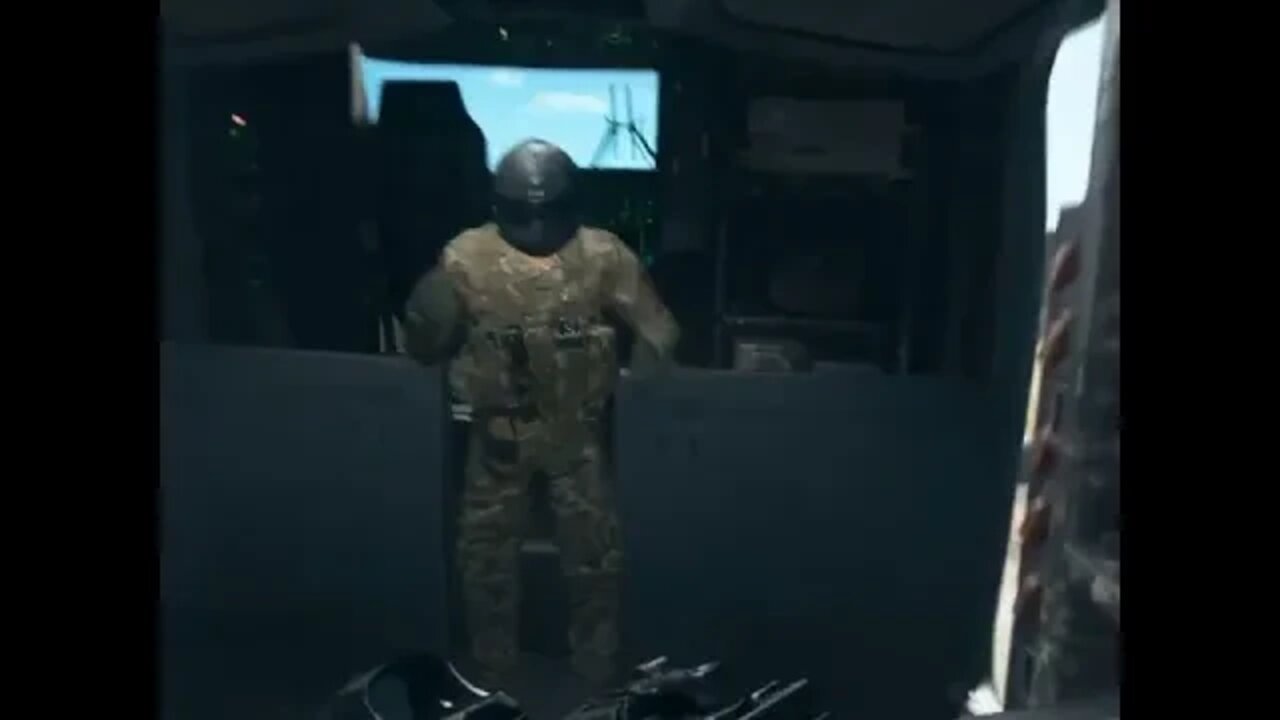 Modern Warfare 2 Roping Down From the Starting Helicopter #shorts