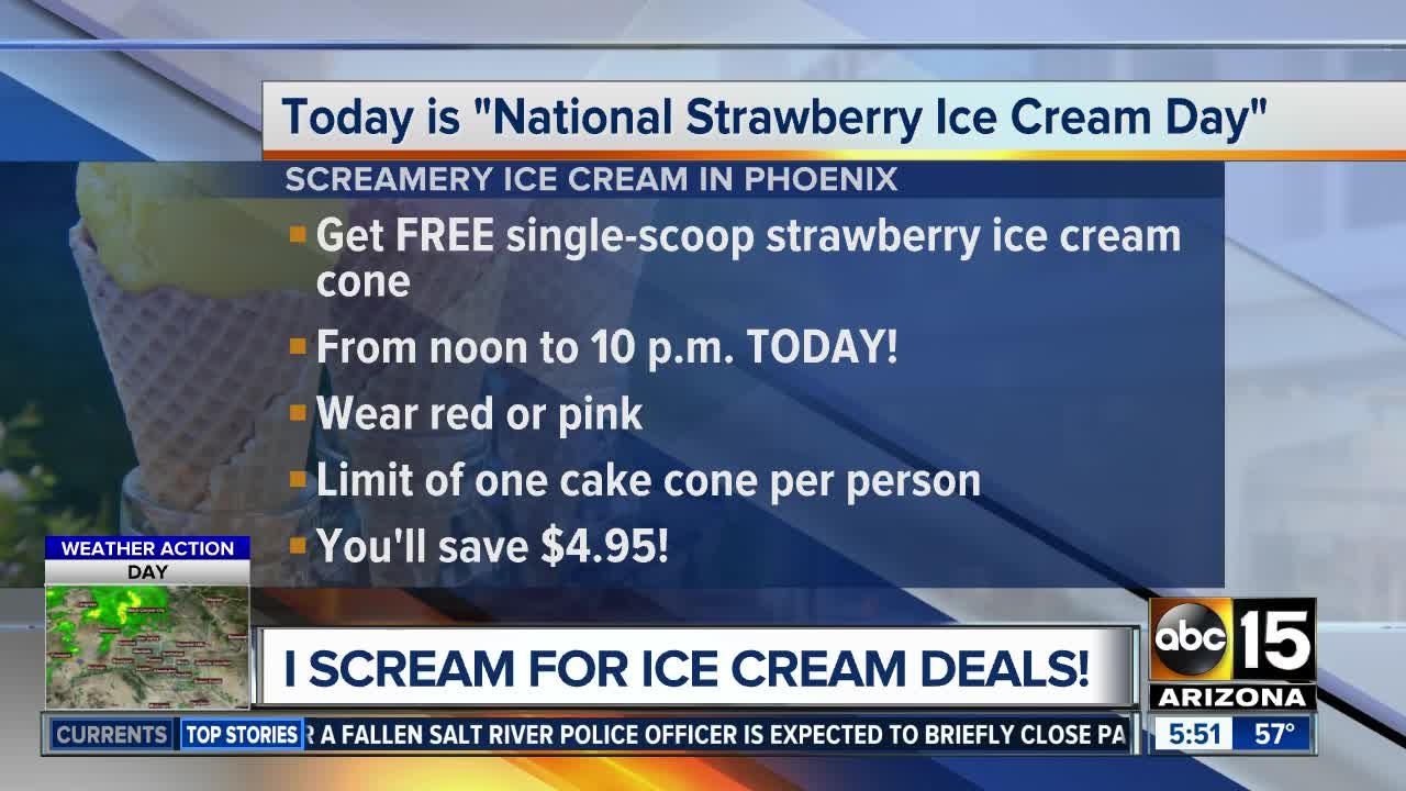 Get FREE ice cream on Tuesday!