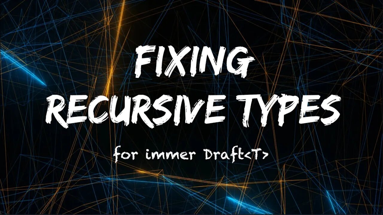 fixing recursive types possibly infinite for immer Draft type