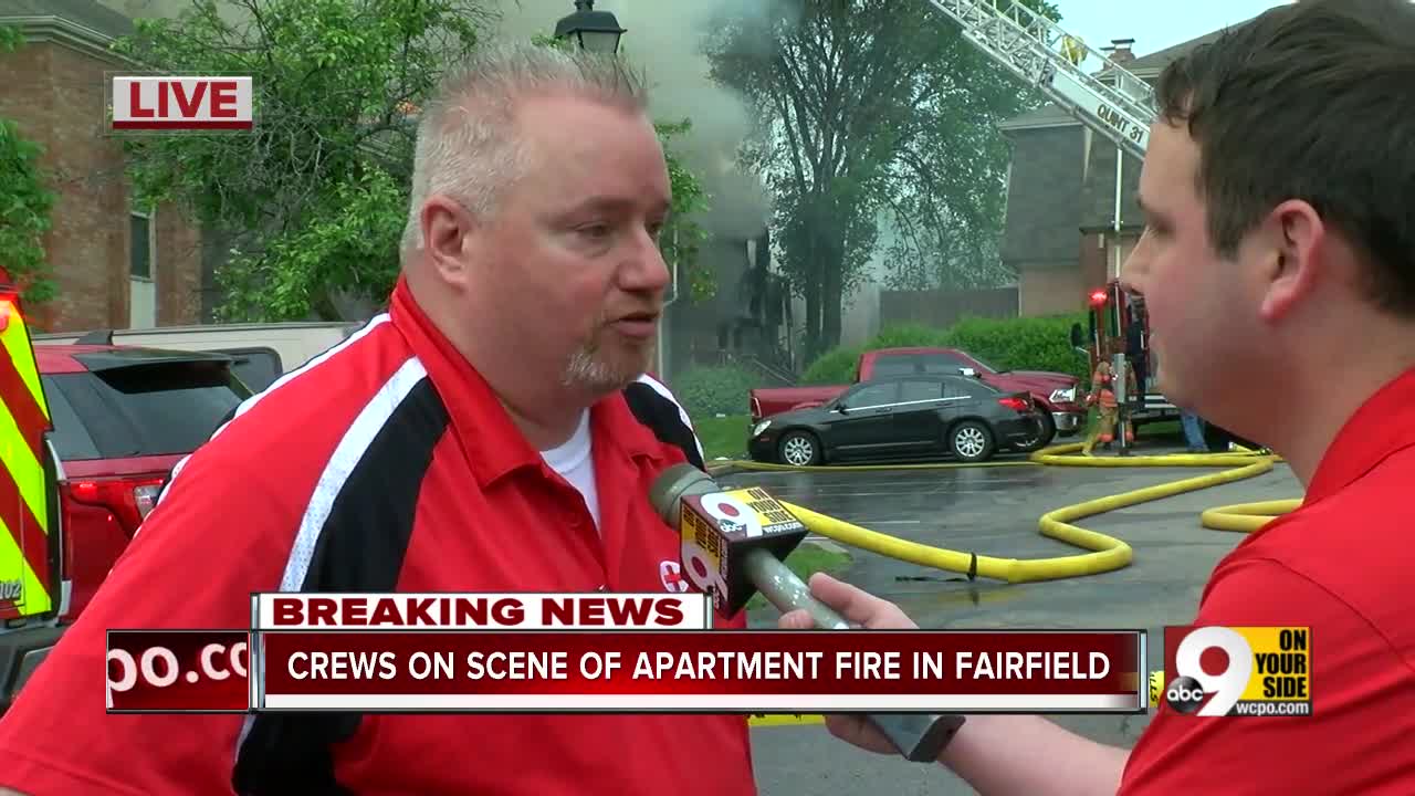 Dozens displaced by Fairfield apartment fire