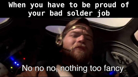This is a sign I need to do more soldering projects or get better solder