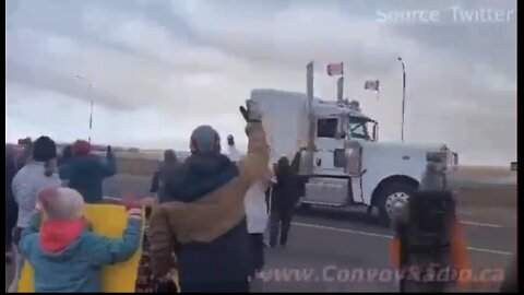 The Children Say Thank You To The Truckers For Freedom