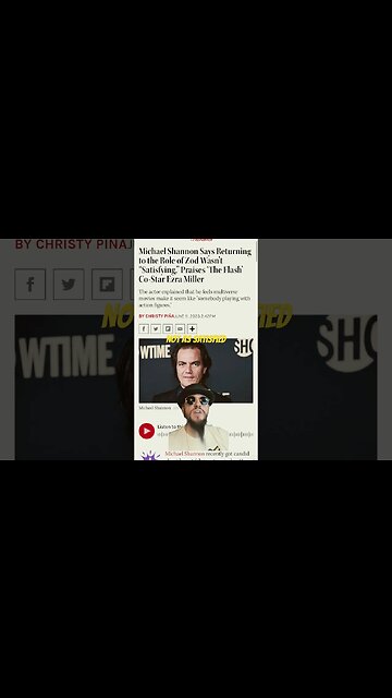 Superman Actor Not Happy With Flash Appearance | Zod Michael Shannon Man Of Steel #shorts