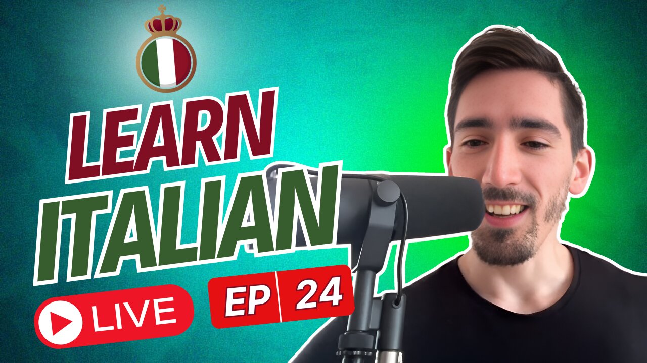 Learn Italian LIVE #24 | Describe what's in the photo!