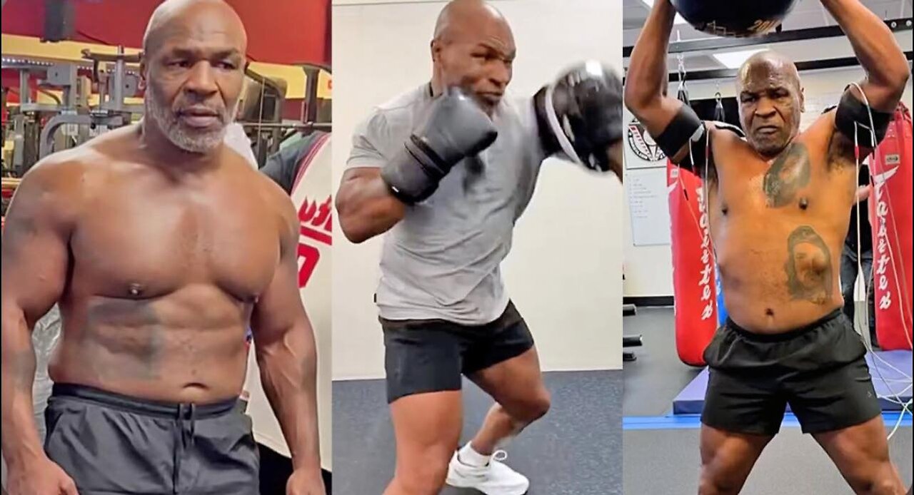 Mike Tyson putting in the work for his scheduled bout against Jake Paul