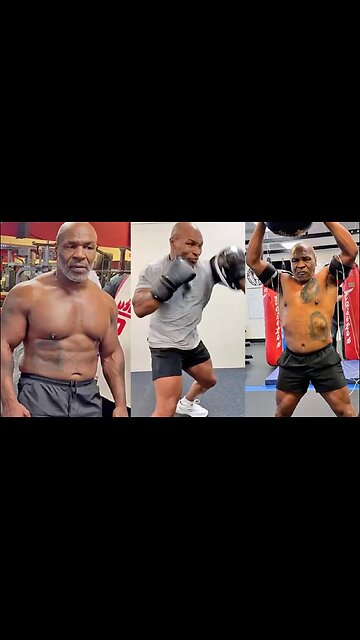 Mike Tyson putting in the work for his scheduled bout against Jake Paul
