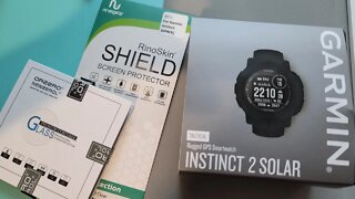 Garmin Instinct 2 Screen Protector and Solar Test