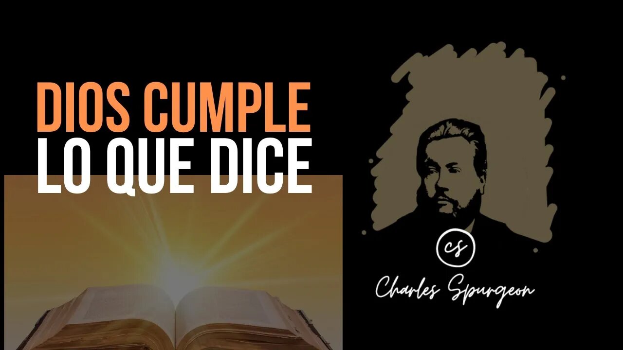 Dios cumple lo que dice (Génesis 32:12) Devocional de hoy Charles Spurgeon