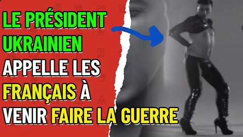 Zelenski président ukrainien vous appel à partir au Front #poutine #guerre #macron #biden