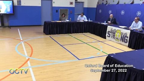 Oxford Board of Education 9/27/22