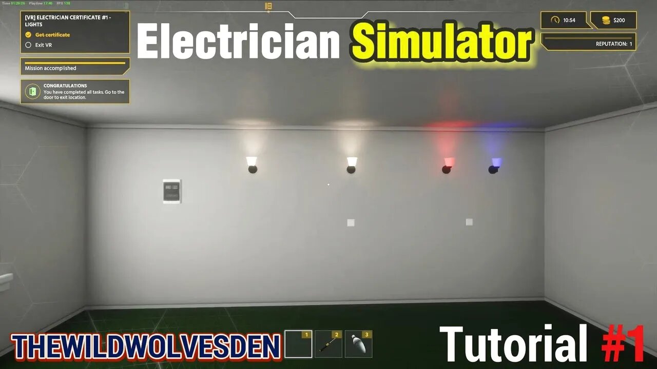 Electrician Simulator tutorial part 1