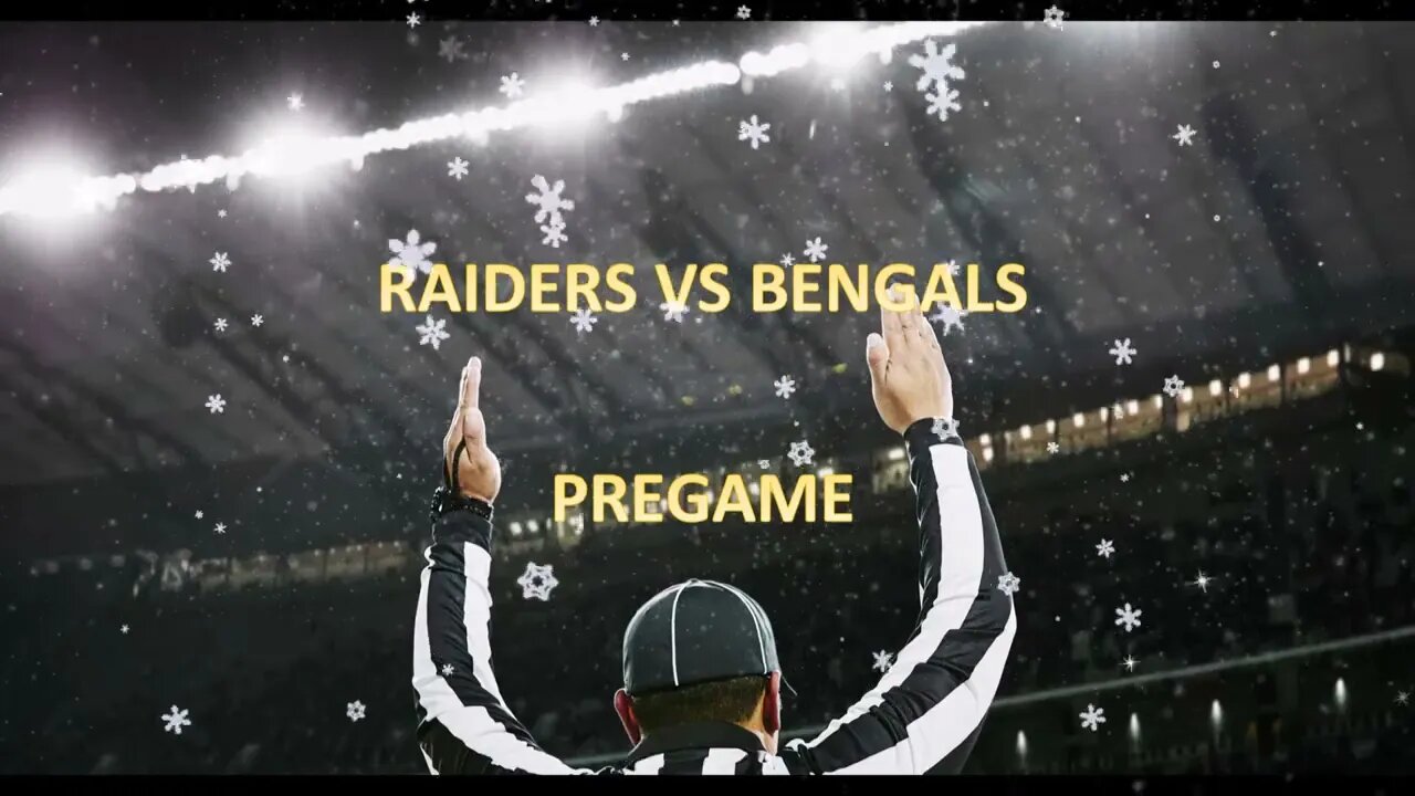 RAIDERS VS BENGALS PREGAME PLAYOFF
