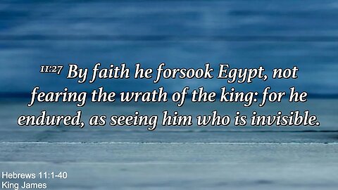 Sunday Evening, March 12th - Seeing Him Who Is Invisible
