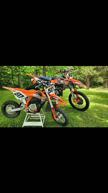 Father and son matching KTMs with @Weston517 #ProudDadMoment