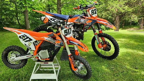 Father and son matching KTMs with @Weston517 #ProudDadMoment