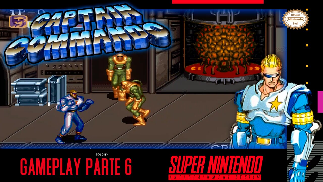 Captain Comando Gameplay Parte 6 || 720p + 60FPS + Shaders || #snes