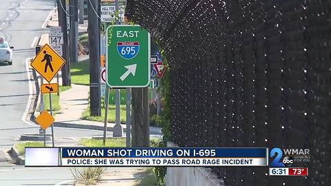 Woman Shot in Road Rage Incident on I-695