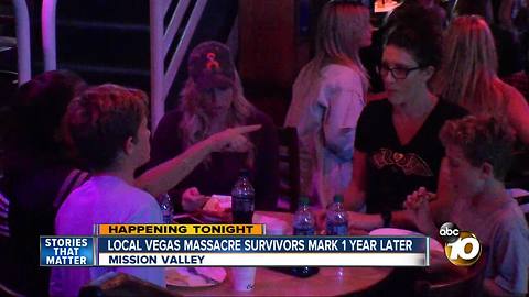 San diego survivors of Vegas shooting gather to mark anniversary