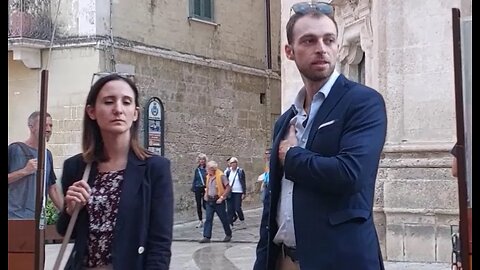 People-Watching from a Favorite Café in Matera, Italy