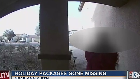 Residents of North Las Vegas neighborhood believe woman looking for packages