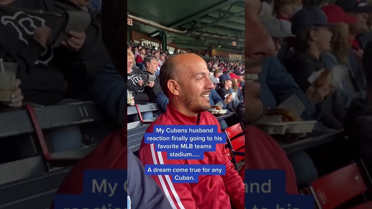 Cuban goes to Fenway Stadium - Red Sox his favorite mlb team!