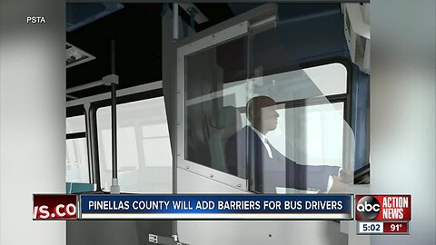 PSTA approves new safety barriers on all buses to protect drivers