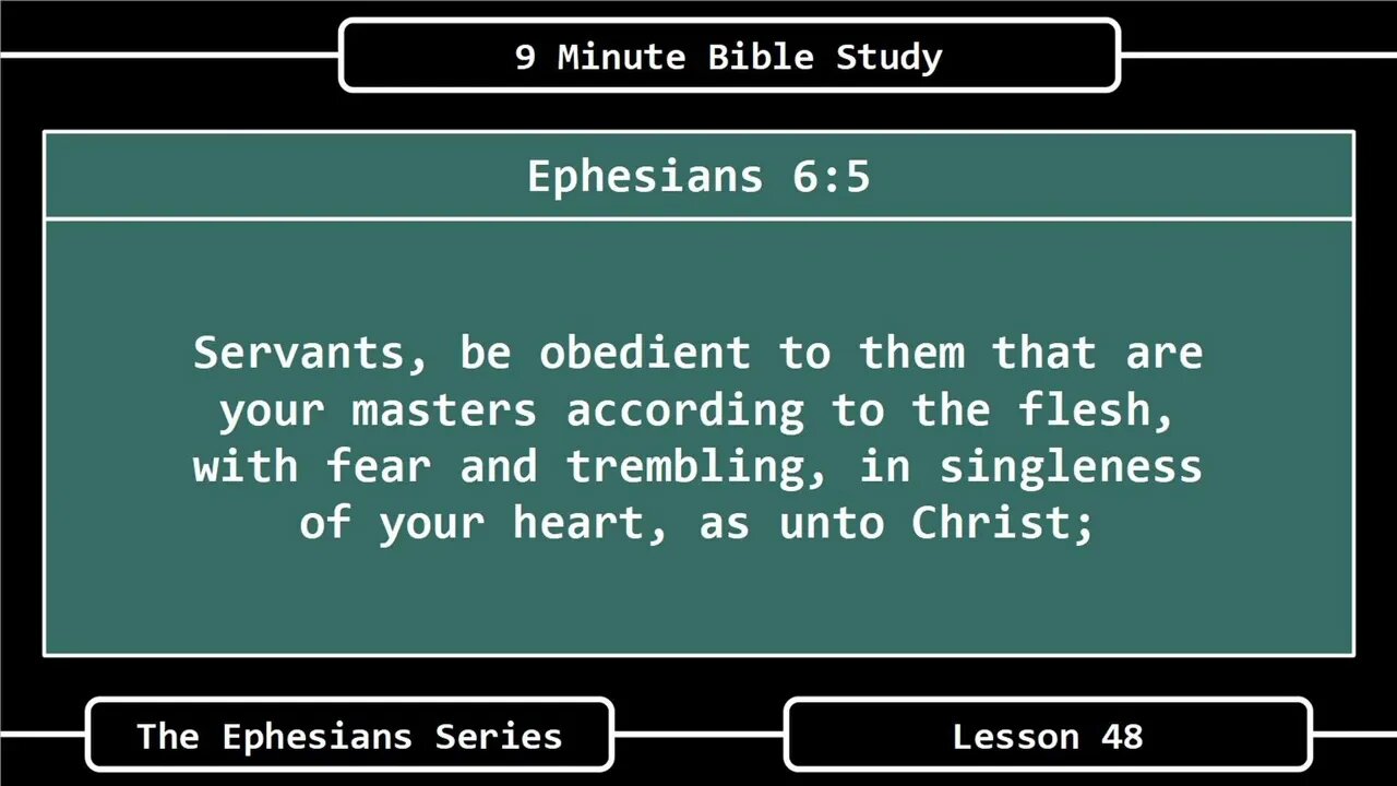 9 Minute Bible Study