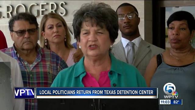 Florida politicians return from Texas immigrant detention center