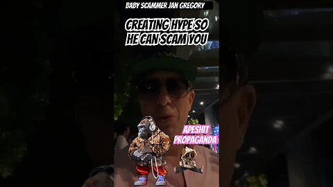 Baby Scammer Jan Gregory - Creating HYPE so he can SCAM you! - #ScamAlert #JanGregory @jangregory