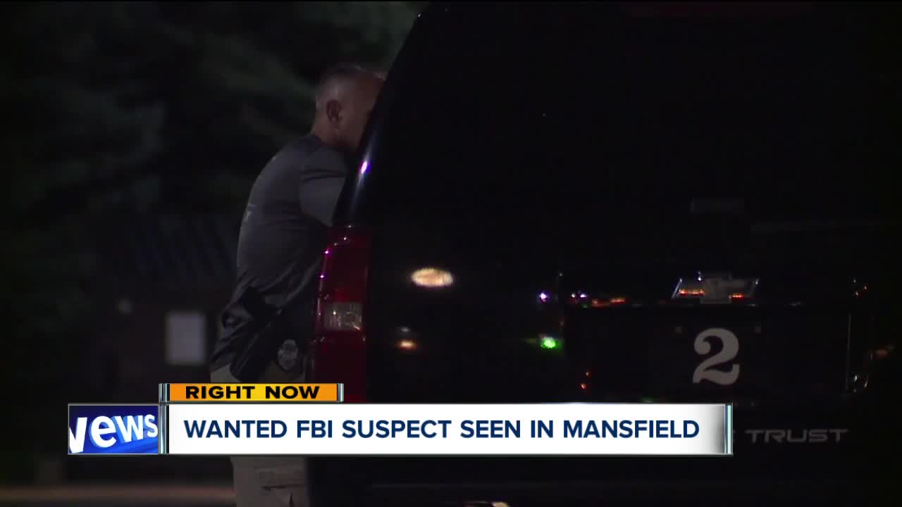 Wanted FBI suspect seen in Mansfield